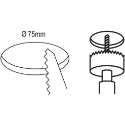 Eglo FUEVA 5 inbouwarmatuur staal wit / Kunststof wit Ø 86 mm