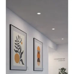 Eglo FUEVA 5 inbouwarmatuur staal wit / Kunststof wit Ø 86 mm