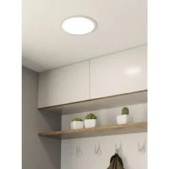 Eglo FUEVA 5 inbouwarmatuur staal wit / Kunststof wit Ø 216 mm