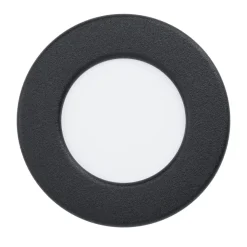 Eglo FUEVA 5 inbouwarmatuur staal zwart / Kunststof wit Ø 86 mm