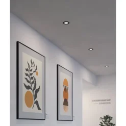 Eglo FUEVA 5 inbouwarmatuur staal zwart / Kunststof wit Ø 86 mm