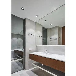 Eglo FUEVA 5 inbouwarmatuur staal zwart / Kunststof wit Ø 86 mm