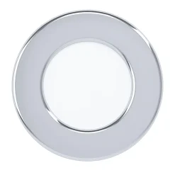 Eglo FUEVA 5 inbouwarmatuur staal chroom / Kunststof wit Ø 86 mm