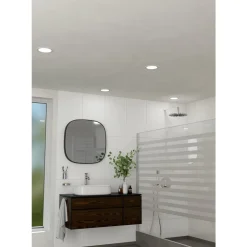 Eglo FUEVA 5 inbouwarmatuur staal wit / Kunststof wit Ø 166 mm