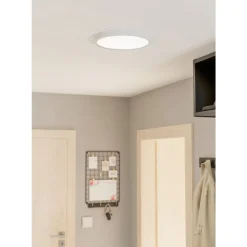 Eglo FUEVA 5 opbouwarmatuur staal wit / Kunststof wit H: 28 mm | Ø 285 mm