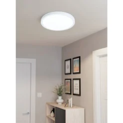 Eglo FUEVA 5 opbouwarmatuur staal wit / Kunststof wit H: 28 mm | Ø 285 mm