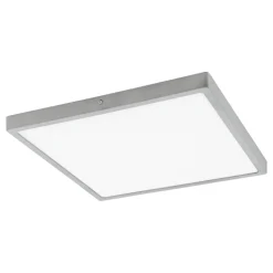 Eglo FUEVA 1 opbouwarmatuur aluminium zilver / Kunststof wit H: 30 mm