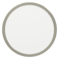 Eglo FUEVA 5 opbouwarmatuur staal nikkel-mat / Kunststof wit H: 28 mm | Ø 285 mm