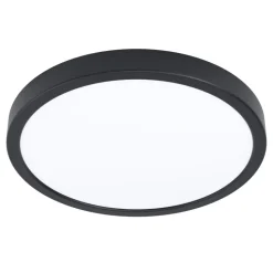 Eglo FUEVA 5 opbouwarmatuur staal zwart / Kunststof wit H: 28 mm | Ø 285 mm