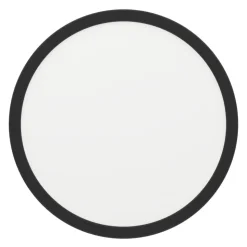 Eglo FUEVA 5 opbouwarmatuur staal zwart / Kunststof wit H: 28 mm | Ø 285 mm