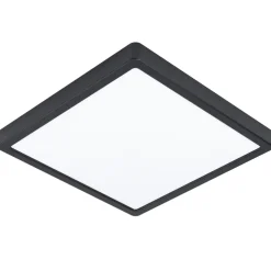 Eglo FUEVA 5 opbouwarmatuur staal zwart / Kunststof wit H: 30 mm