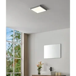 Eglo FUEVA 5 opbouwarmatuur staal chroom / Kunststof wit H: 30 mm