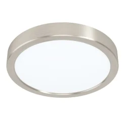 Eglo FUEVA 5 opbouwarmatuur staal nikkel-mat / Kunststof wit H: 28 mm | Ø 210 mm