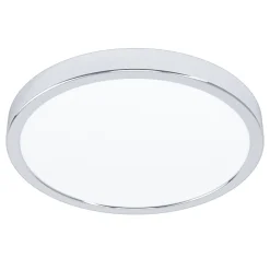 Eglo FUEVA 5 opbouwarmatuur staal chroom / Kunststof wit H: 28 mm | Ø 285 mm