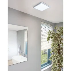 Eglo FUEVA 5 opbouwarmatuur staal chroom / Kunststof wit H: 30 mm