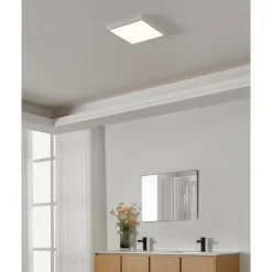 Eglo FUEVA 5 opbouwarmatuur staal wit / Kunststof wit H: 30 mm