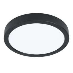 Eglo FUEVA 5 opbouwarmatuur staal zwart / Kunststof wit H: 28 mm | Ø 210 mm