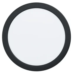 Eglo FUEVA 5 opbouwarmatuur staal zwart / Kunststof wit H: 28 mm | Ø 210 mm