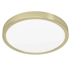 Eglo FUEVA 5 opbouwarmatuur staal geelkoper-geborsteld / Kunststof wit H: 28 mm | Ø 285 mm