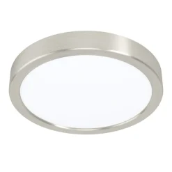 Eglo FUEVA 5 opbouwarmatuur staal nikkel-mat / Kunststof wit H: 28 mm | Ø 210 mm