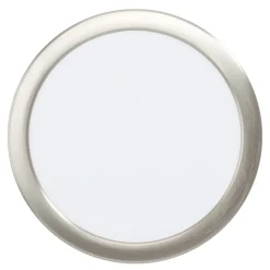 Eglo FUEVA 5 opbouwarmatuur staal nikkel-mat / Kunststof wit H: 28 mm | Ø 210 mm