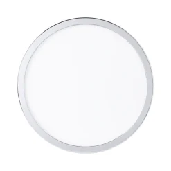 Eglo FUEVA 5 opbouwarmatuur staal chroom / Kunststof wit H: 28 mm | Ø 285 mm