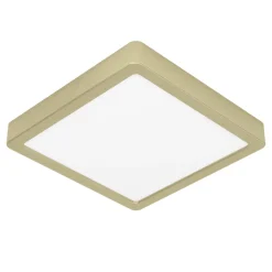 Eglo FUEVA 5 opbouwarmatuur staal geelkoper-geborsteld / Kunststof wit H: 28 mm