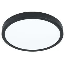 Eglo FUEVA 5 opbouwarmatuur staal zwart / Kunststof wit H: 28 mm | Ø 285 mm