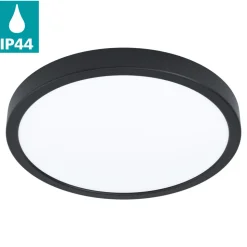 Eglo FUEVA 5 opbouwarmatuur staal zwart / Kunststof wit H: 28 mm | Ø 285 mm