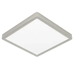 Eglo FUEVA 6 Plafondarmaturen staal nikkel-mat / Kunststof wit H: 25 mm