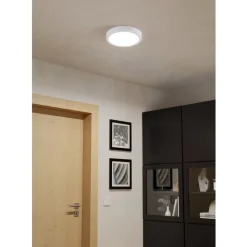 Eglo FUEVA 6 Plafondarmaturen Kunststof wit / Kunststof wit H: 25 mm | Ø 211 mm