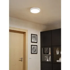 Eglo FUEVA 6 Plafondarmaturen Kunststof wit / Kunststof wit H: 25 mm | Ø 211 mm