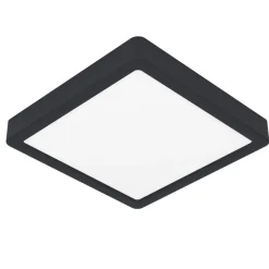 Eglo FUEVA 6 Plafondarmaturen Kunststof zwart / Kunststof wit H: 25 mm