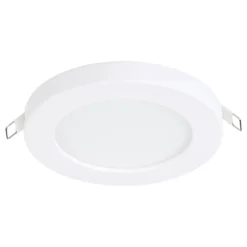 Eglo FUEVA FLEX inbouwarmatuur aluminium wit / Kunststof wit H: 2 mm | Ø 117 mm