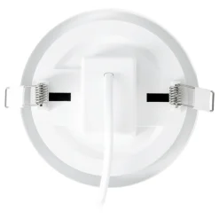 Eglo FUEVA FLEX inbouwarmatuur aluminium wit / Kunststof wit H: 2 mm | Ø 117 mm