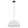 Eglo GAETANO 1 hanglamp staal zwart / staal grijs, wit H: 1500 mm | Ø 535 mm