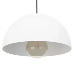 Eglo GAETANO hanglamp staal wit H: 1100 mm | Ø 300 mm