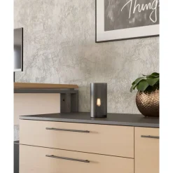 Eglo GEO Tafellampen / glas, kunststof grijs H: 200 mm | Ø 100 mm