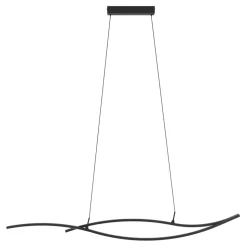Eglo GRISOLIA hanglamp staal, kunststof zwart / Kunststof wit H: 1200 mm