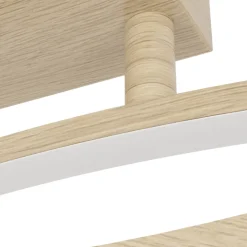 Eglo GRISOLIA Plafondarmaturen staal, kunststof bruin / Kunststof wit H: 150 mm