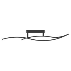 Eglo GRISOLIA Plafondarmaturen staal, kunststof zwart / Kunststof wit H: 150 mm