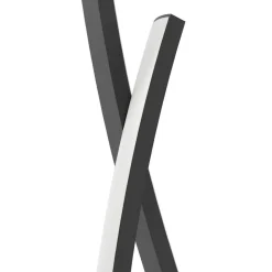 Eglo GRISOLIA Staande lampen staal zwart / Kunststof wit H: 1290 mm