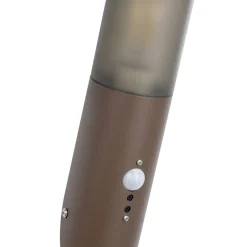 Eglo HELSINKI Wandlamp roestvast staal roestbruin / Kunststof zwart-transparant H: 400 mm | Ø 75 mm