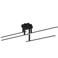 Eglo IPOLITTO Plafondarmaturen aluminium, staal zwart / Kunststof wit H: 245 mm