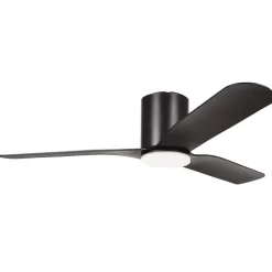 Eglo KAWANA Ventilator met licht ABS zwart-mat / acryl melkkleurig H: 255 mm | Ø 1320 mm