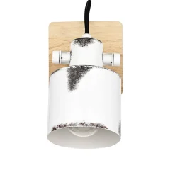 Eglo KILBURN spot Hout bruin / staal wit, bruin H: 185 mm