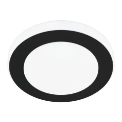 Eglo LED CARPI Wand-/plafondlamp staal zwart, wit / Kunststof wit H: 75 mm | Ø 300 mm
