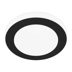 Eglo LED CARPI Wand-/plafondlamp staal zwart, wit / Kunststof wit H: 75 mm | Ø 300 mm