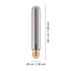 Eglo LEDE27 Lichtbron / Glas zwart-transparant Ø 30 mm