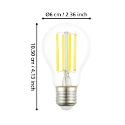 Eglo LEDE27 Lichtbron / Glas helder Ø 60 mm